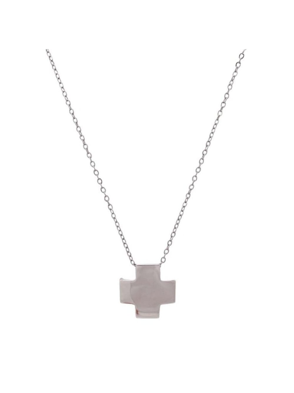 Tiffany & Co New Roman Cross Necklace Silver